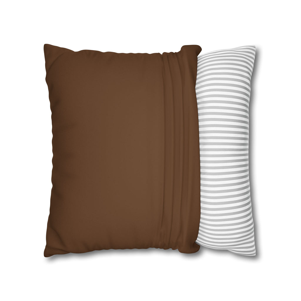 Square Pillow — "Stay Cozy Stay Creative" Faux Suede Decorative Throw Pillow