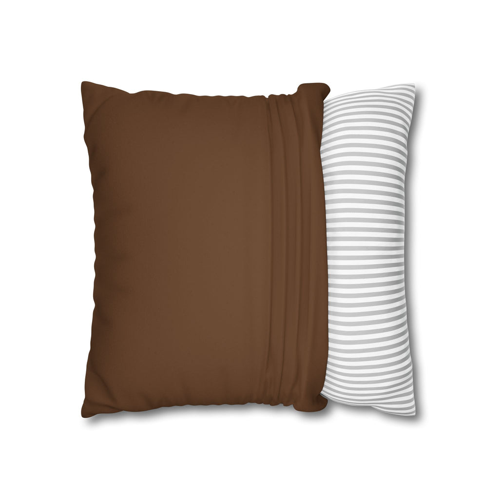 Square Pillow — "Stay Cozy Stay Creative" Faux Suede Decorative Throw Pillow