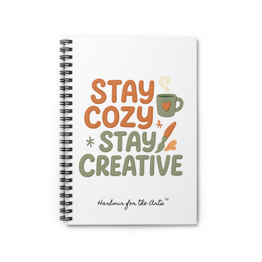 Stay Cozy Stay Creative Spiral Notebook — Ruled Journal