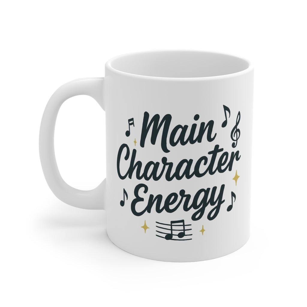 Main Character Energy Mug — Musical Coffee Tea Cup (11oz)