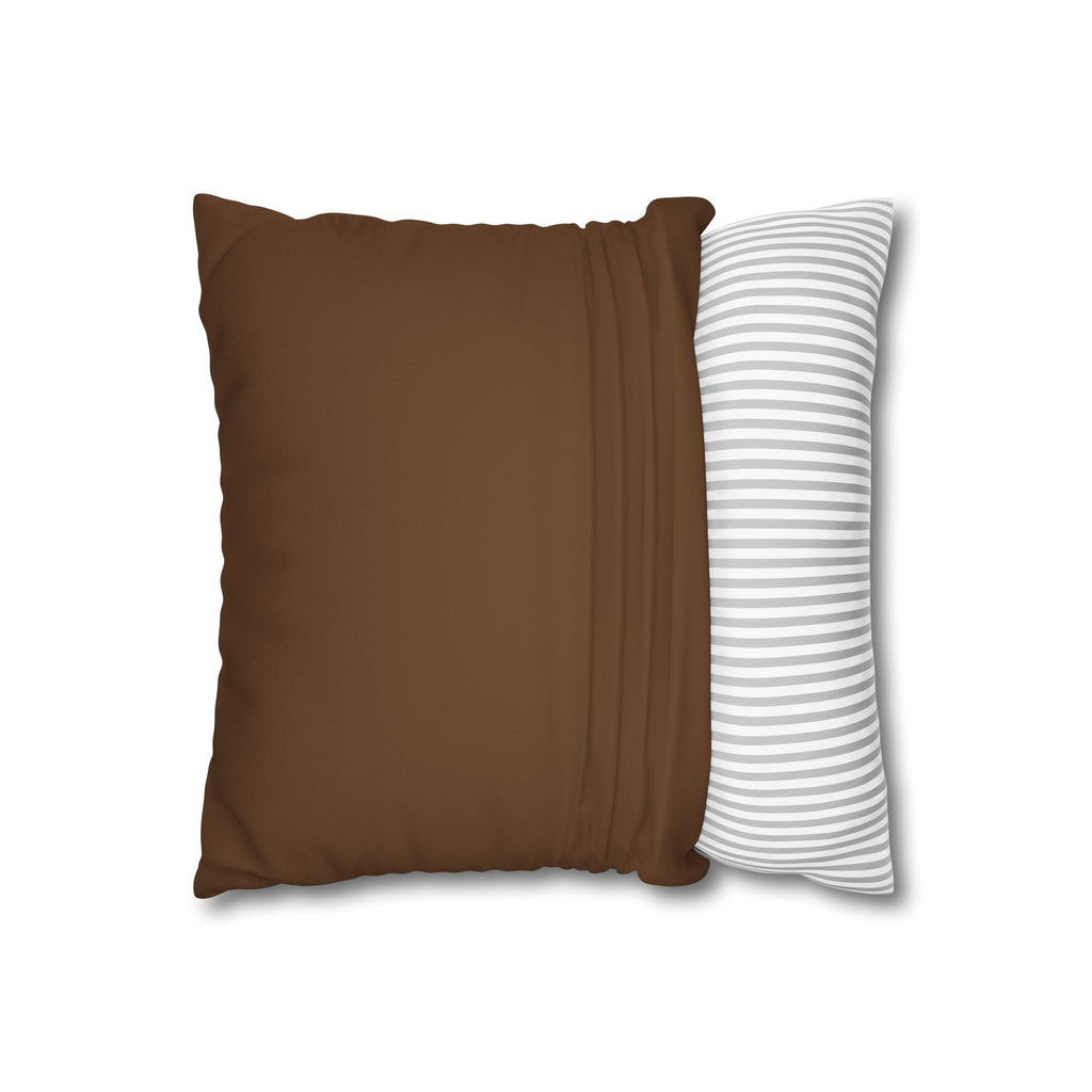 Square Pillow — "Stay Cozy Stay Creative" Faux Suede Decorative Throw Pillow